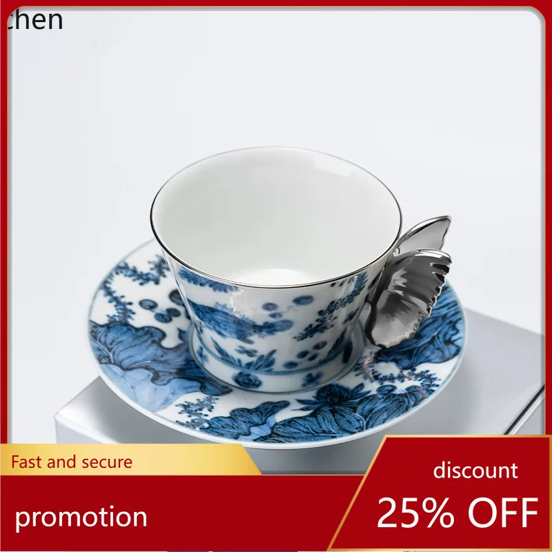 ZML ceramic coffee cup and saucer gift set for afternoon tea
ZML ceramic coffee cup and saucer gift set for afternoon tea
