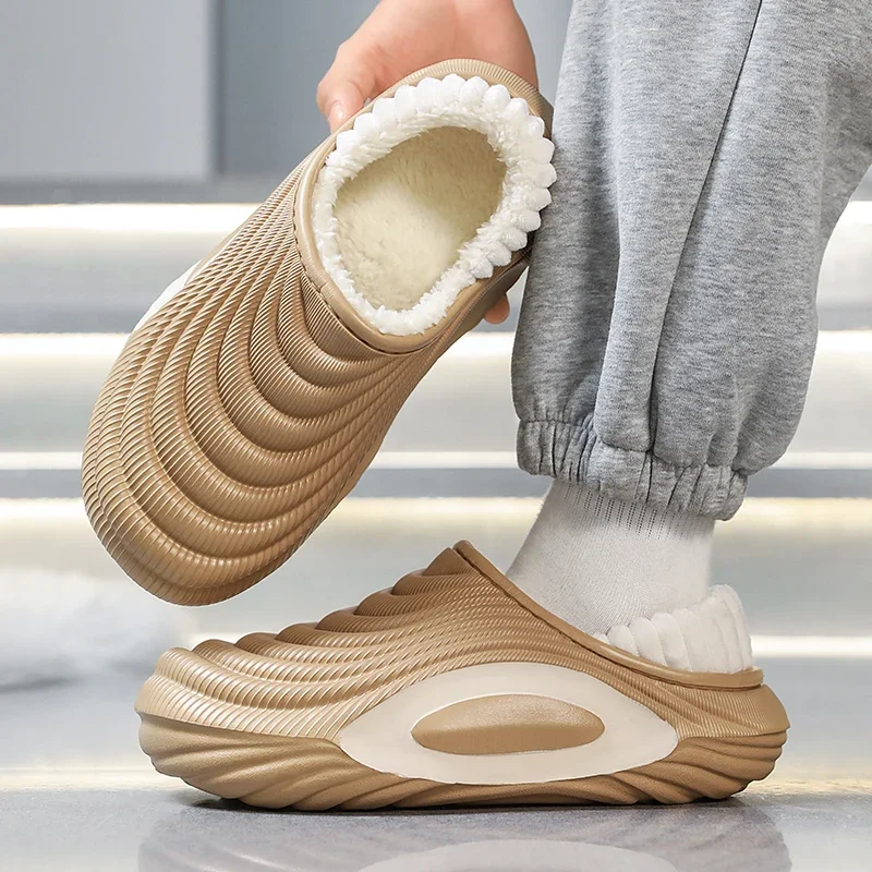 Men Winter Cotton Slippers Anti-slip Comfortable Slip-on Soft Plush Warm Outdoor Shoes Men Thick-soled Durable Women Shoes
Men Winter Cotton Slippers Anti-slip Comfortable Slip-on Soft Plush Warm Outdoor Shoes Men Thick-soled Durable Women Shoes