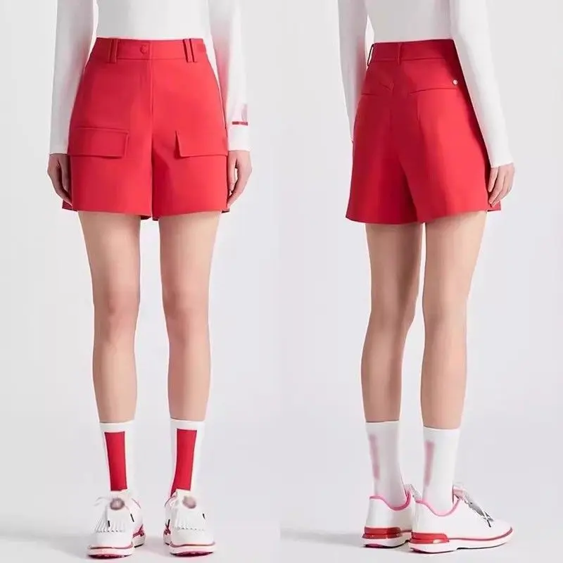 Women's Summer Golf High-Waisted Slim-Fit Activewear Shorts: Versatile, Quick-Dry, Red, Breathable, with Pockets
Women's Summer Golf High-Waisted Slim-Fit Activewear Shorts: Versatile, Quick-Dry, Red, Breathable, with Pockets