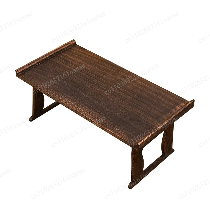 Collapsible Japanese-Style Low Table, Traditional Style Brown Finish, Bay Window Low Sitting On the Floor Table Tray
Collapsible Japanese-Style Low Table, Traditional Style Brown Finish, Bay Window Low Sitting On the Floor Table Tray