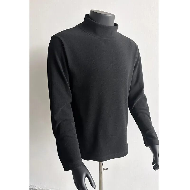 Spring White Long Sleeved T-shirt Men Slim Fit Casual Stand Up Collar T Shirt Men Korean Casual Pullover T Shirt Mens Top M-3XL
Spring White Long Sleeved T-shirt Men Slim Fit Casual Stand Up Collar T Shirt Men Korean Casual Pullover T Shirt Mens Top M-3XL