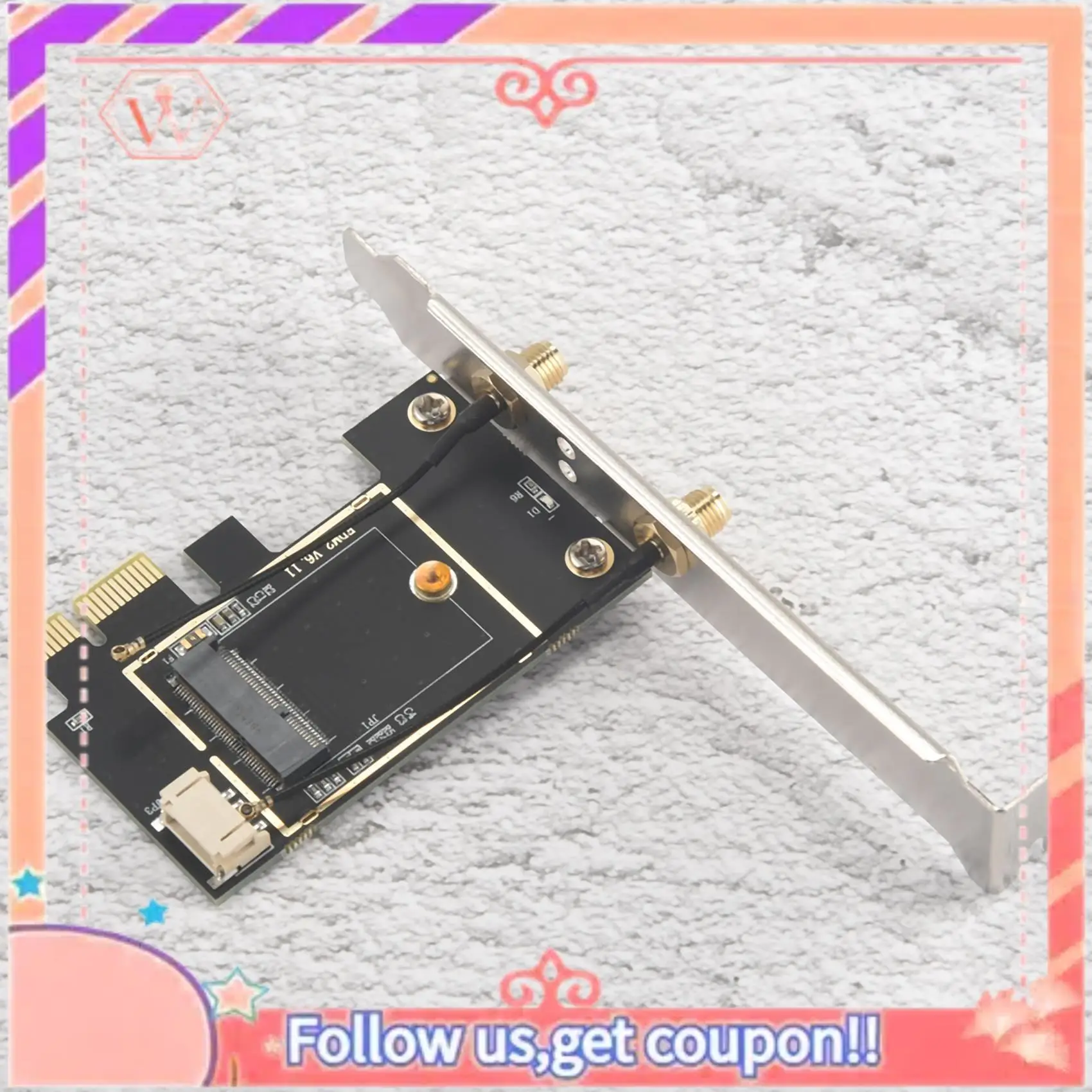 Модернизированный адаптер PCIE Wi-Fi Bluetooth двухдиапазонная беспроводная сетевая карта Repetidor Adaptador для настольного ПК для AX200 9260AC
Модернизированный адаптер PCIE Wi-Fi Bluetooth двухдиапазонная беспроводная сетевая карта Repetidor Adaptador для настольного ПК для AX200 9260AC