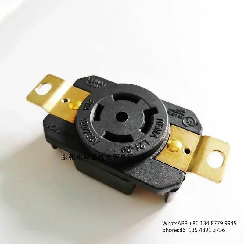 UL US standard NEMA L21-20R hidden socket WJ-6521 20A120/208V
UL US standard NEMA L21-20R hidden socket WJ-6521 20A120/208V