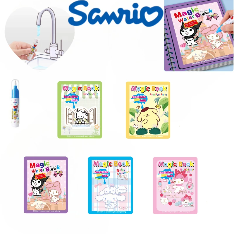 Sanrio Series Magic Watercolor Painting Books Kawaii Melody Kuromi Diy Puzzle Graffiti Painting Toys Birthday Gifts for Fans
Sanrio Series Magic Watercolor Painting Books Kawaii Melody Kuromi Diy Puzzle Graffiti Painting Toys Birthday Gifts for Fans