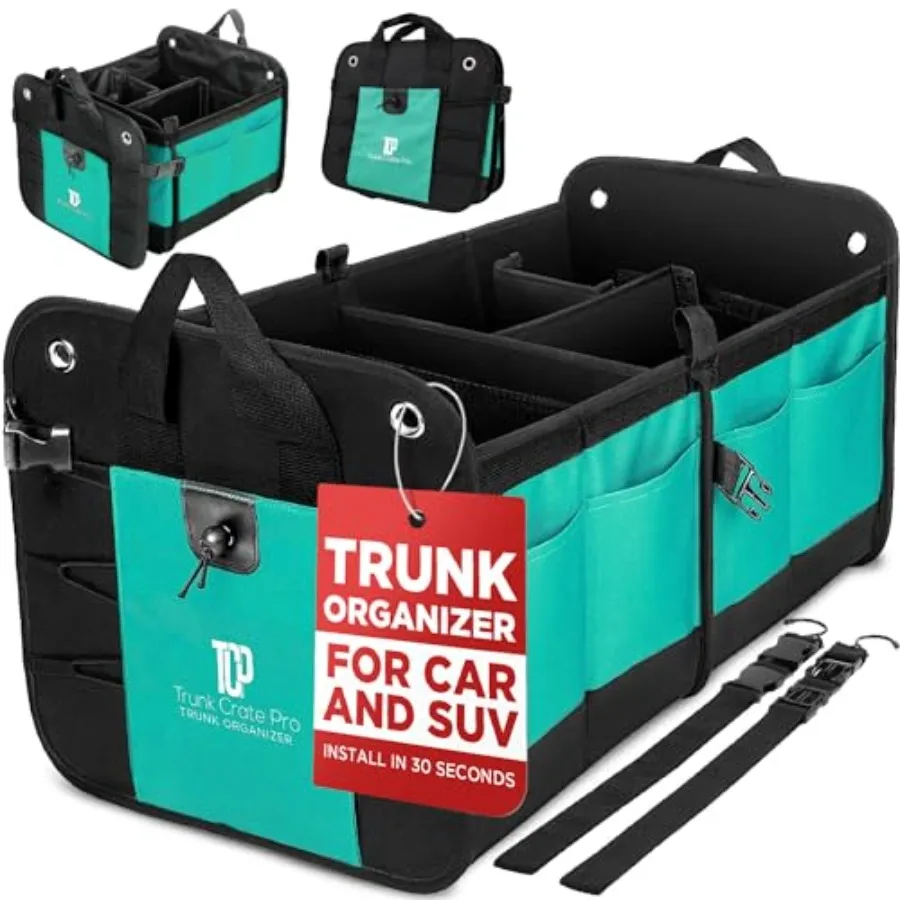 Teal Car Accessories Trunk Organizer Premium Multi Movable Compartments Collapsible car organizer trunk organizer for Car Suv A
Teal Car Accessories Trunk Organizer Premium Multi Movable Compartments Collapsible car organizer trunk organizer for Car Suv A
