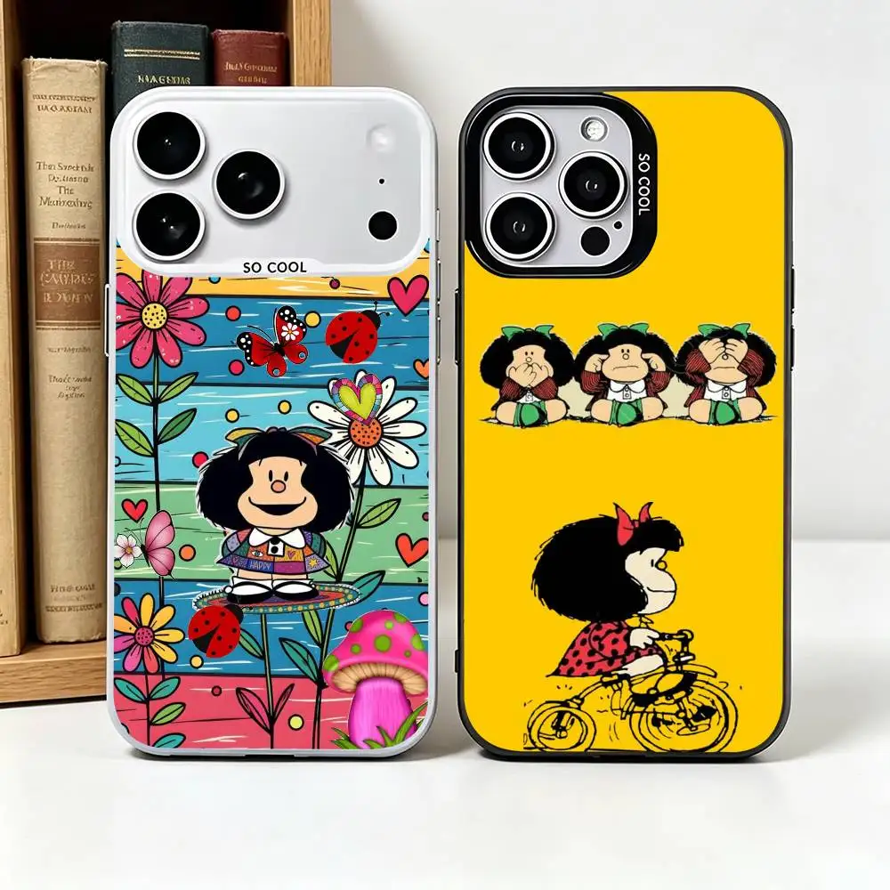 Cartoon M-Mafaldaa Phone Case For IPhone17 11 12 13 14 15 16 Pro Max Plus Cover Colored Silver Funda Bumber
Cartoon M-Mafaldaa Phone Case For IPhone17 11 12 13 14 15 16 Pro Max Plus Cover Colored Silver Funda Bumber