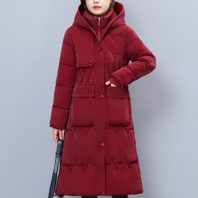 Woman Winter Long Coat Hooded 2023 New High Quality Thick Warm Padded Jackets for Women Korean Style Winter Parkas Big Pockets
Woman Winter Long Coat Hooded 2023 New High Quality Thick Warm Padded Jackets for Women Korean Style Winter Parkas Big Pockets