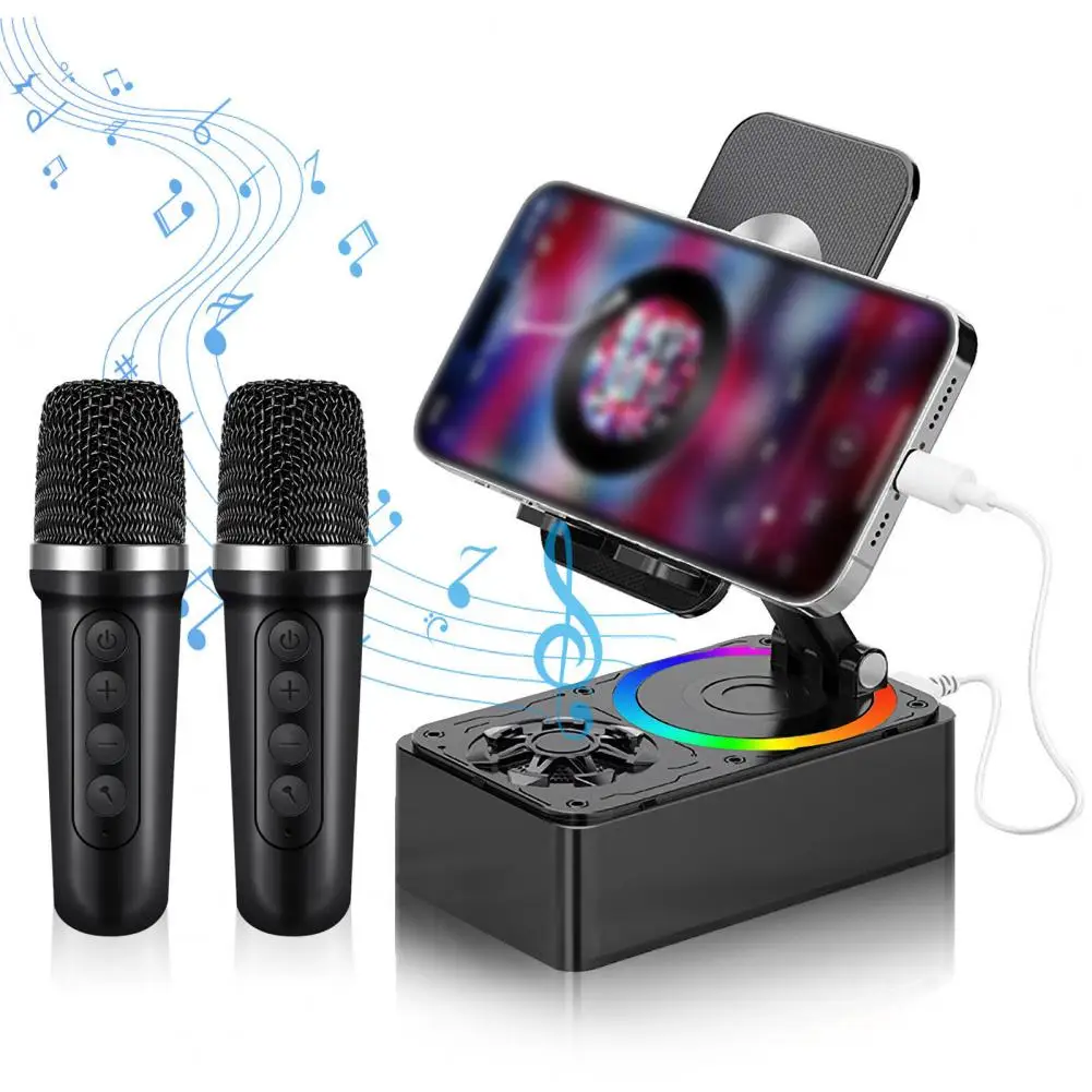 2-in-1 Phone Holder Portable Speaker With Mic Stable Connection Wireless Speaker Bluetooth Speaker Phone Mount With Light
2-in-1 Phone Holder Portable Speaker With Mic Stable Connection Wireless Speaker Bluetooth Speaker Phone Mount With Light