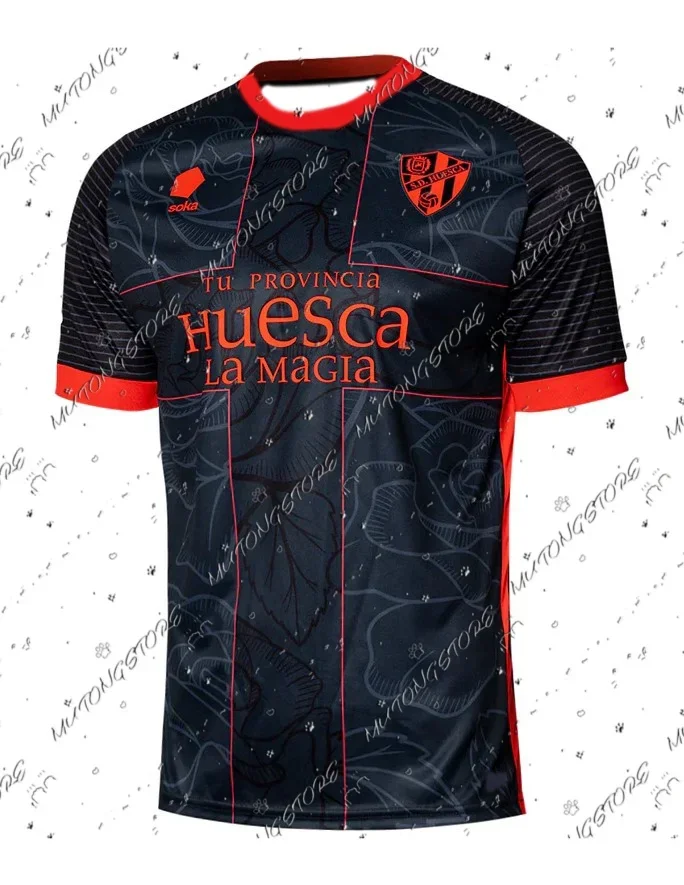 Футбольная майка с 3D-печатью для мужчин, спортивная тренировочная толстовка с короткими рукавами для взрослых Huesca 
Футбольная майка с 3D-печатью для мужчин, спортивная тренировочная толстовка с короткими рукавами для взрослых Huesca