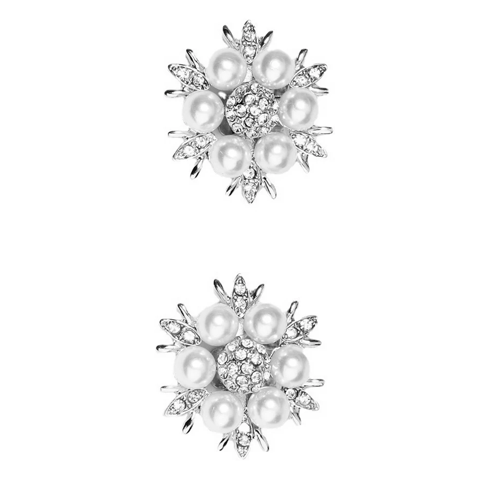 2 Pcs Pearl Shoe Buckles Crystal Decors Bridal High Heels Clip Brooch Rhinestone Jewelry Shoe Accessories Storage
2 Pcs Pearl Shoe Buckles Crystal Decors Bridal High Heels Clip Brooch Rhinestone Jewelry Shoe Accessories Storage