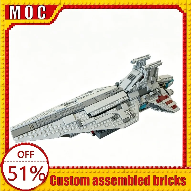 701PCS Smart Play Star Destroyer‑Alternate Build Of 75426 Millennium Falcon War Series Capital Ship MOC Model Blocks DIY Gifts
701PCS Smart Play Star Destroyer‑Alternate Build Of 75426 Millennium Falcon War Series Capital Ship MOC Model Blocks DIY Gifts