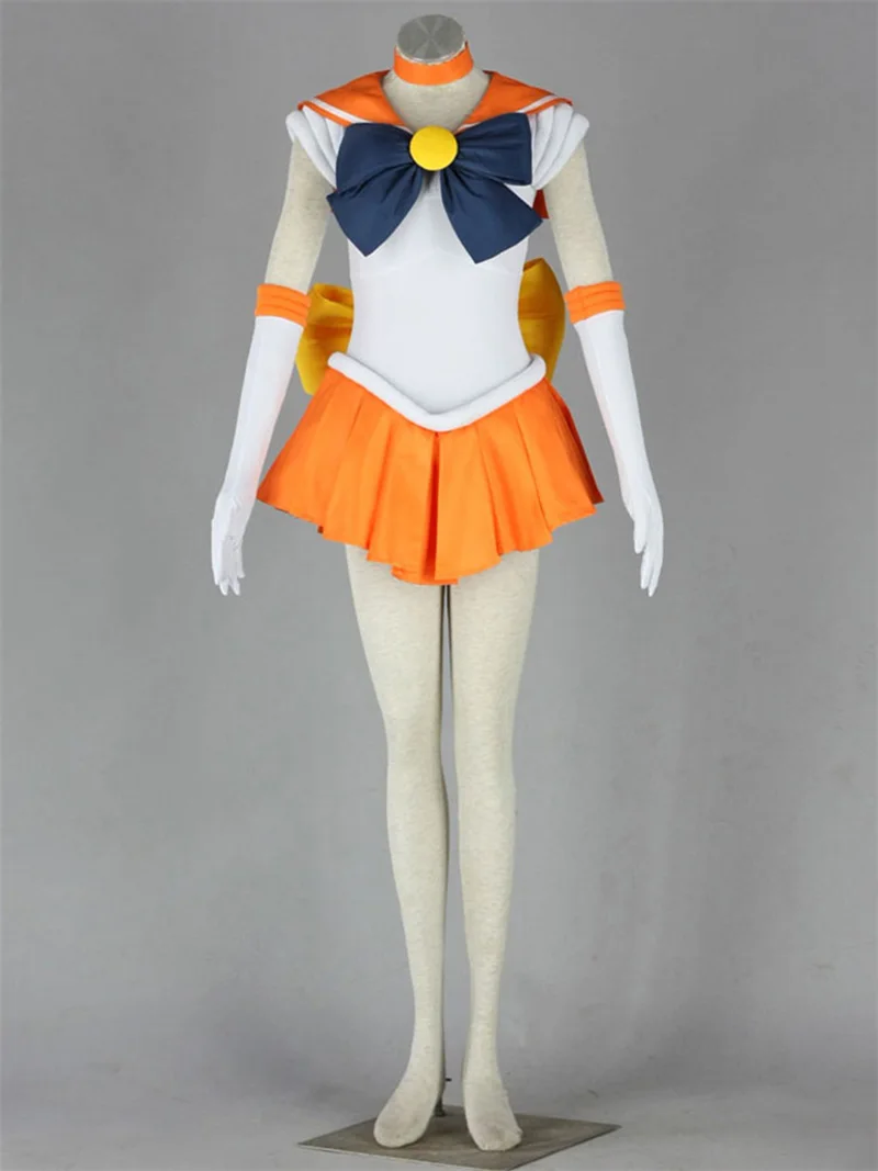 SAILOR Anime MOON Aino Minako Sailor Venus Cosplay Costumes Women Orange Dresses Battle Uniform Halloween Carnival Party Suit
SAILOR Anime MOON Aino Minako Sailor Venus Cosplay Costumes Women Orange Dresses Battle Uniform Halloween Carnival Party Suit