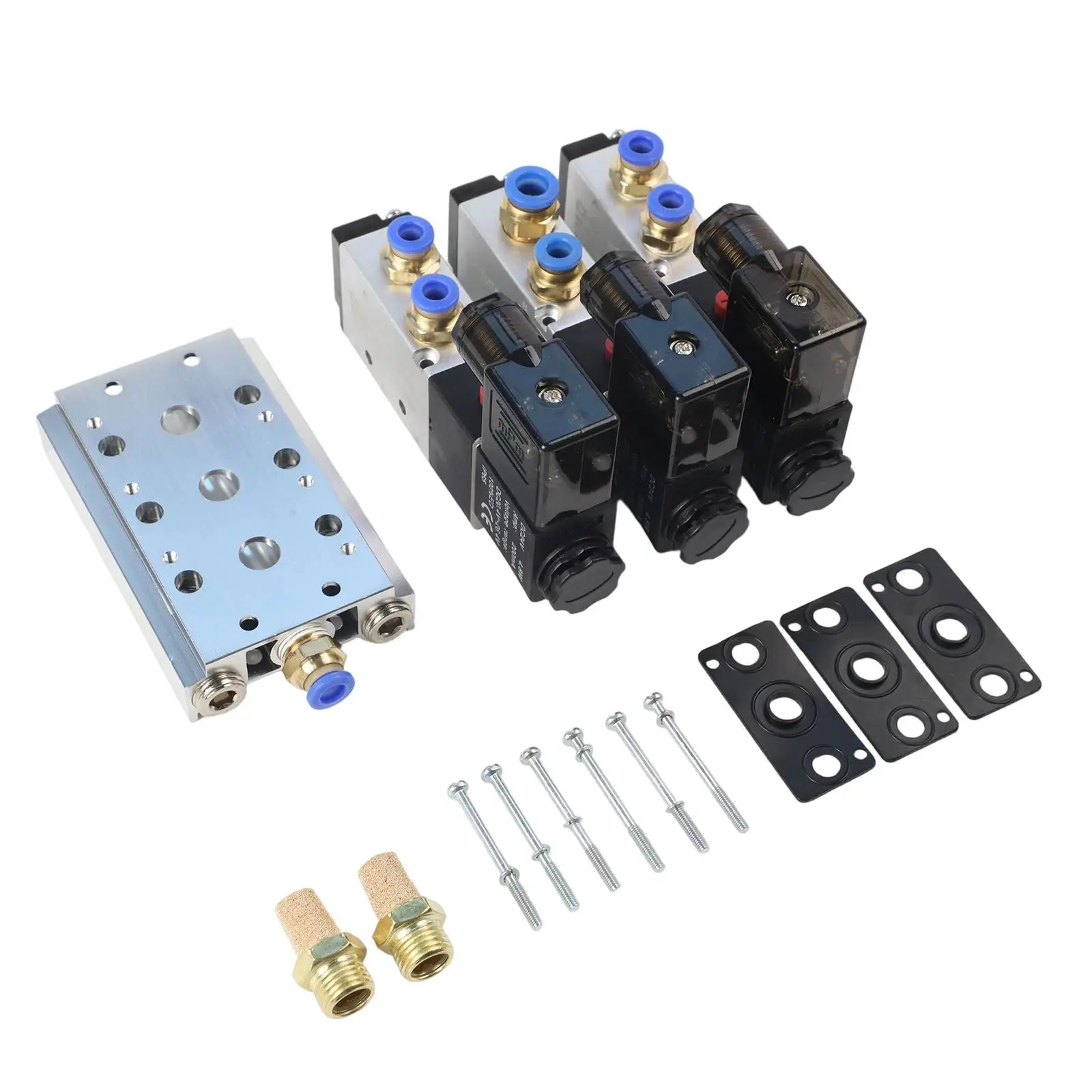 Pay attention to product installation Pneumatic Solenoid Air Valve 4V21008 24V 14In Base Quick Fitting Muffler Set
Pay attention to product installation Pneumatic Solenoid Air Valve 4V21008 24V 14In Base Quick Fitting Muffler Set