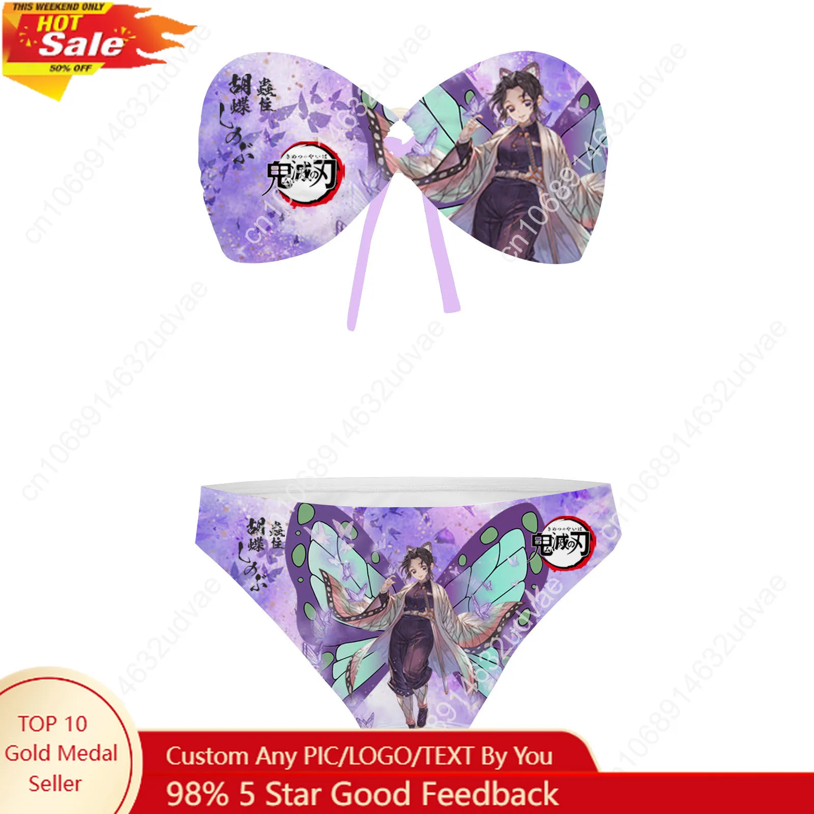 Kochou Shinobu Strapless Swimsuit Womens Bathing Suits Demon Slayer Personalized Fashion Swimwear Bikini Customize Beachwear
Kochou Shinobu Strapless Swimsuit Womens Bathing Suits Demon Slayer Personalized Fashion Swimwear Bikini Customize Beachwear