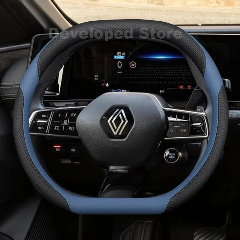 Car Steering Wheel Cover For Renault 5 e tech Megane e tech 2022-2026 Leather double D-type Auto Steering Wheel Accessories
Car Steering Wheel Cover For Renault 5 e tech Megane e tech 2022-2026 Leather double D-type Auto Steering Wheel Accessories