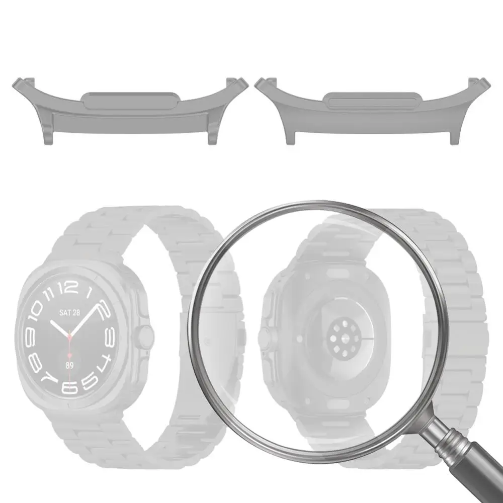 Адаптер-браслет (1 пара), быстросъемный металлический соединитель из цинкового сплава для Samsung Galaxy Watch 7 Ultra 47 мм
Адаптер-браслет (1 пара), быстросъемный металлический соединитель из цинкового сплава для Samsung Galaxy Watch 7 Ultra 47 мм