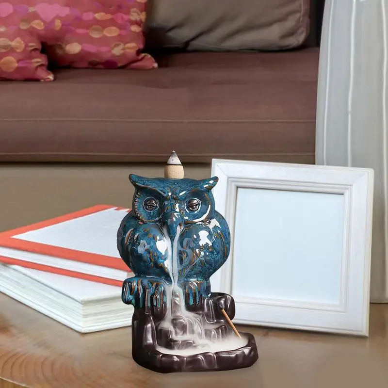 Backflow Incense Holder Owl-Shaped Figurines Home Decor Waterfall Incense Holder Aesthetic Burning Pot Desktop Decorations For
Backflow Incense Holder Owl-Shaped Figurines Home Decor Waterfall Incense Holder Aesthetic Burning Pot Desktop Decorations For