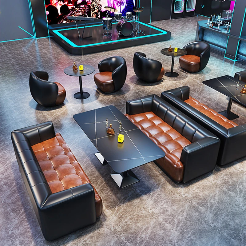 Bar furniture KTV leather wooden strip counter
Bar furniture KTV leather wooden strip counter
