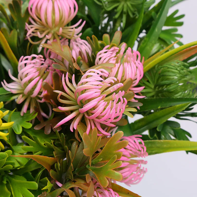 Chrysanthemum Bouquet Simulation Plant Artificial Flower Plastic Water Grass Leaf Decoration
Chrysanthemum Bouquet Simulation Plant Artificial Flower Plastic Water Grass Leaf Decoration