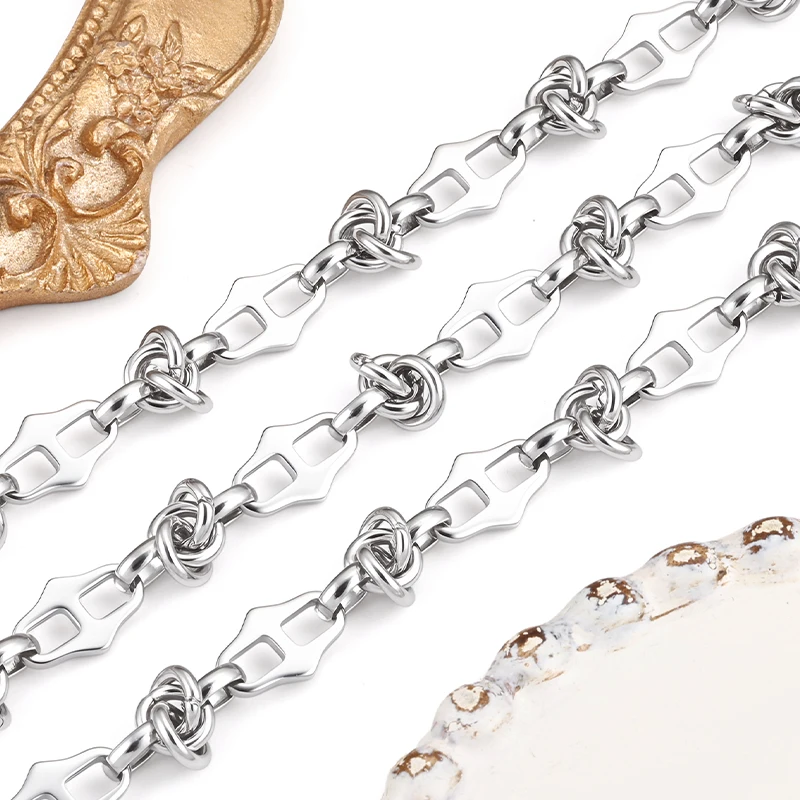 Stainless Steel Knotted Link Chain Bulk for DIY Necklace Bracelet Jewelry Making Findings Handcraft Supplies
Stainless Steel Knotted Link Chain Bulk for DIY Necklace Bracelet Jewelry Making Findings Handcraft Supplies