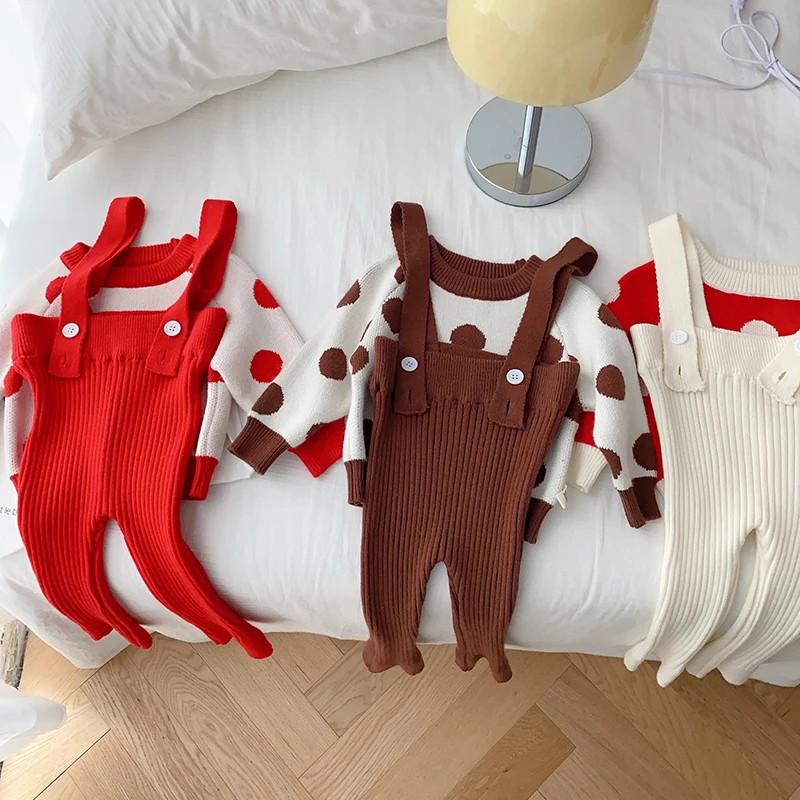 2025 New Autumn 0-3Yrs Toddler Baby Girls Boys Clothing Sets Long Sleeved Knitted Pullover Sweater+Overalls Children Clothes
2025 New Autumn 0-3Yrs Toddler Baby Girls Boys Clothing Sets Long Sleeved Knitted Pullover Sweater+Overalls Children Clothes
