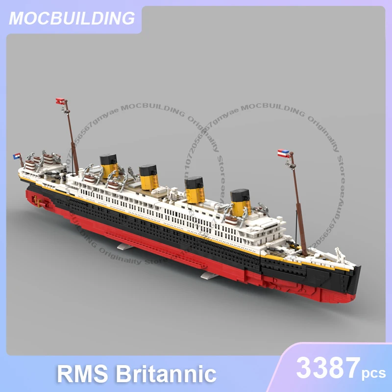 RMS Britannic Model MOC Building Blocks DIY Assemble Bricks Transportation Ship Creative Collection Display Toys Gifts 3387PCS
RMS Britannic Model MOC Building Blocks DIY Assemble Bricks Transportation Ship Creative Collection Display Toys Gifts 3387PCS
