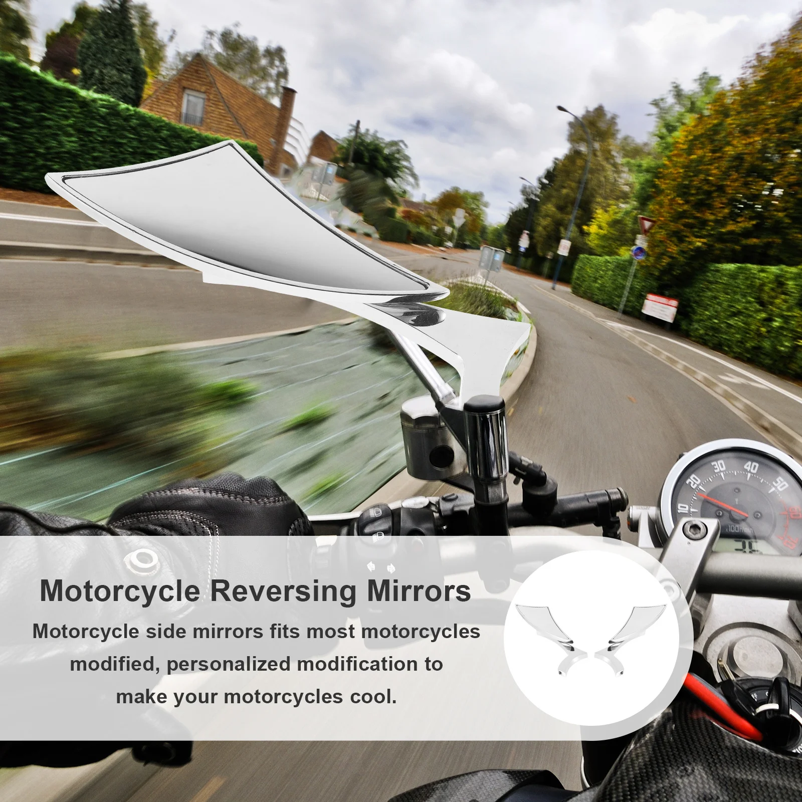 2Pcs Motorcycle Rearview Mirrors Durable Aluminum Alloy Glass Clear View Easy Installation Modified Accessories
2Pcs Motorcycle Rearview Mirrors Durable Aluminum Alloy Glass Clear View Easy Installation Modified Accessories
