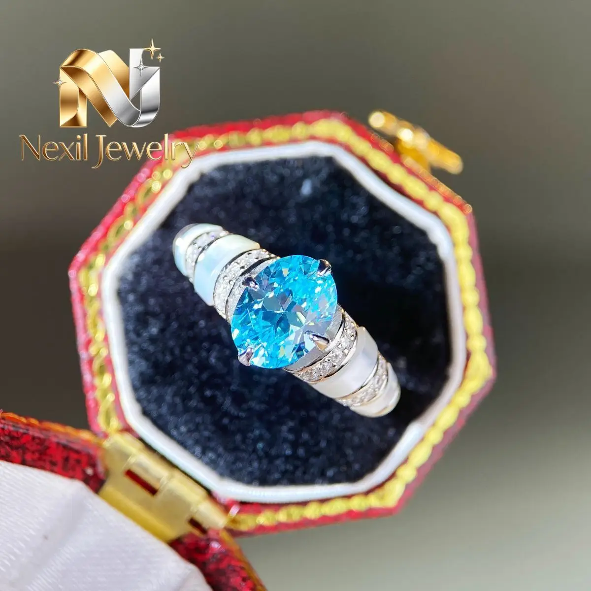 Nexil Jewelry Luxury Solid Platinum PT950 Women's Fritillaria Moissanite Diamond Ring All-match Ins Style Diamond Ring
Nexil Jewelry Luxury Solid Platinum PT950 Women's Fritillaria Moissanite Diamond Ring All-match Ins Style Diamond Ring