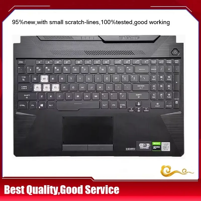 95%New keyboard For ASUS for TUF Gaming 8 F15 FX506 FA506 FA506U FX506U series palmrest US keyboard upper cover Touchpad,Black
95%New keyboard For ASUS for TUF Gaming 8 F15 FX506 FA506 FA506U FX506U series palmrest US keyboard upper cover Touchpad,Black