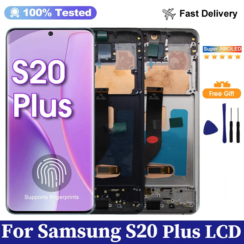 Супер AMOLED экран для Samsung Galaxy S20 Plus 4g 5g ЖК-дисплей с цифровым преобразователем сенсорного экрана для Samsung S20 + дисплей SM-G985 G986
Супер AMOLED экран для Samsung Galaxy S20 Plus 4g 5g ЖК-дисплей с цифровым преобразователем сенсорного экрана для Samsung S20 + дисплей SM-G985 G986