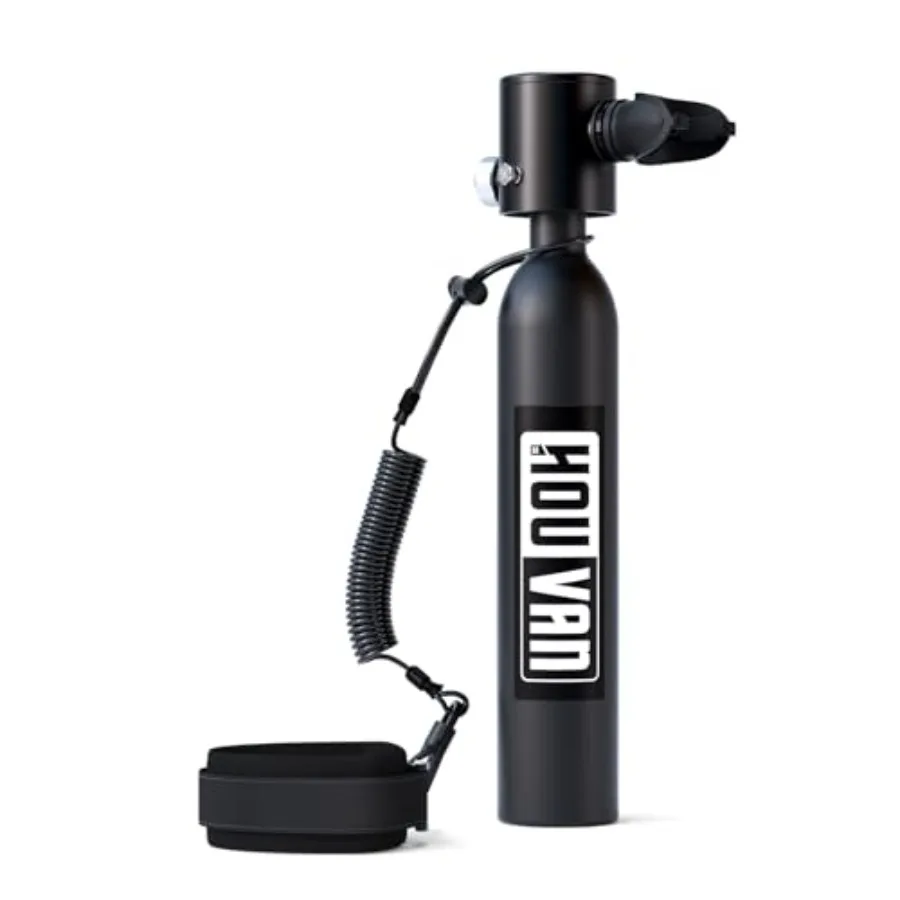 Mini Scuba Tank 0.5L for underwater shooting and emergency rescue: aluminum alloy, black, DOT-certified reusable pony bottle wi
Mini Scuba Tank 0.5L for underwater shooting and emergency rescue: aluminum alloy, black, DOT-certified reusable pony bottle wi