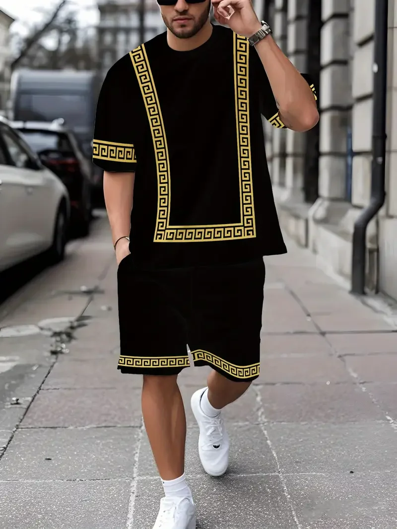 2025-26 Summer Hot-selling New Trend Design Luxury Suit 3D Printing Street Breathable Quick-drying T-shirt Shorts Suit
2025-26 Summer Hot-selling New Trend Design Luxury Suit 3D Printing Street Breathable Quick-drying T-shirt Shorts Suit