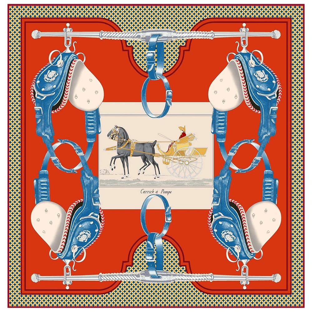Women Outdor Twill Silk Scarf Shawl Brand 90CM Saddle Design Square Scarf Women Hijab Luxury Foulard Neckerchief Head Scarves
Women Outdor Twill Silk Scarf Shawl Brand 90CM Saddle Design Square Scarf Women Hijab Luxury Foulard Neckerchief Head Scarves