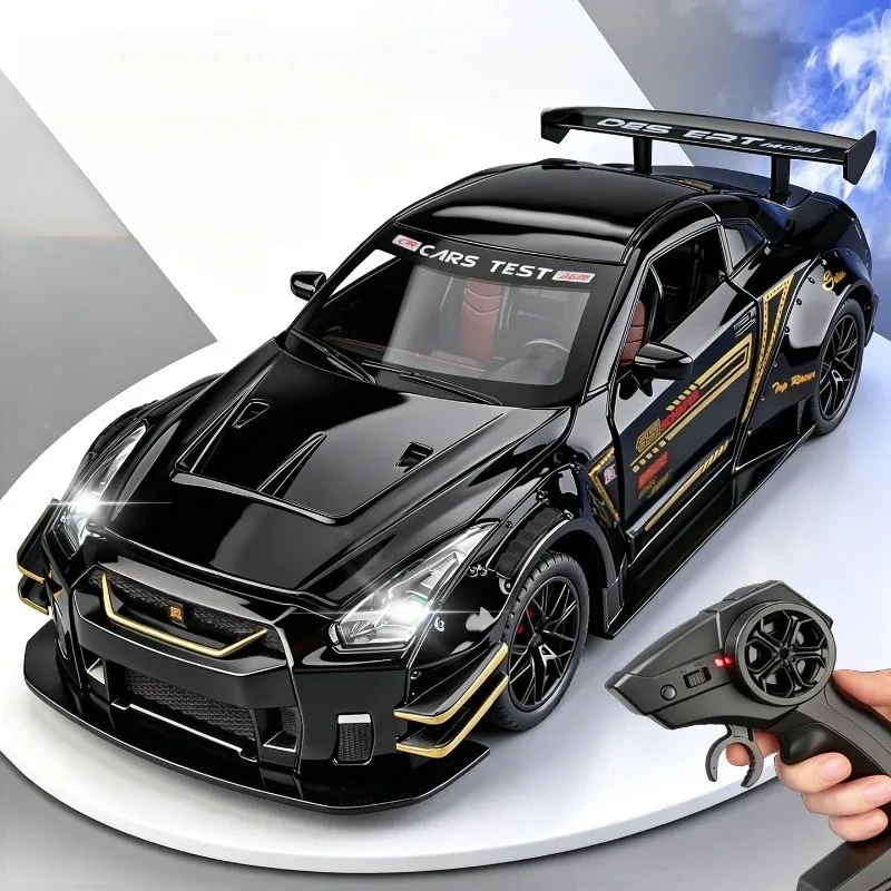 Spray 1:24 Remote Control Alloy Nissan GTR Sports Car Model Toy Vehicle Collection Miniature Voiture Birthday Gift Ornament
Spray 1:24 Remote Control Alloy Nissan GTR Sports Car Model Toy Vehicle Collection Miniature Voiture Birthday Gift Ornament