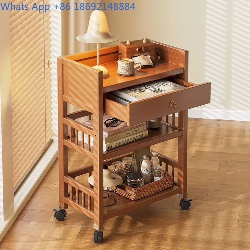 Multi-layer Storage Rack Small Cart Living Room Floor-standing Mobile Household Miscellaneous Storage Cabinet Simple Snack Rack
Multi-layer Storage Rack Small Cart Living Room Floor-standing Mobile Household Miscellaneous Storage Cabinet Simple Snack Rack