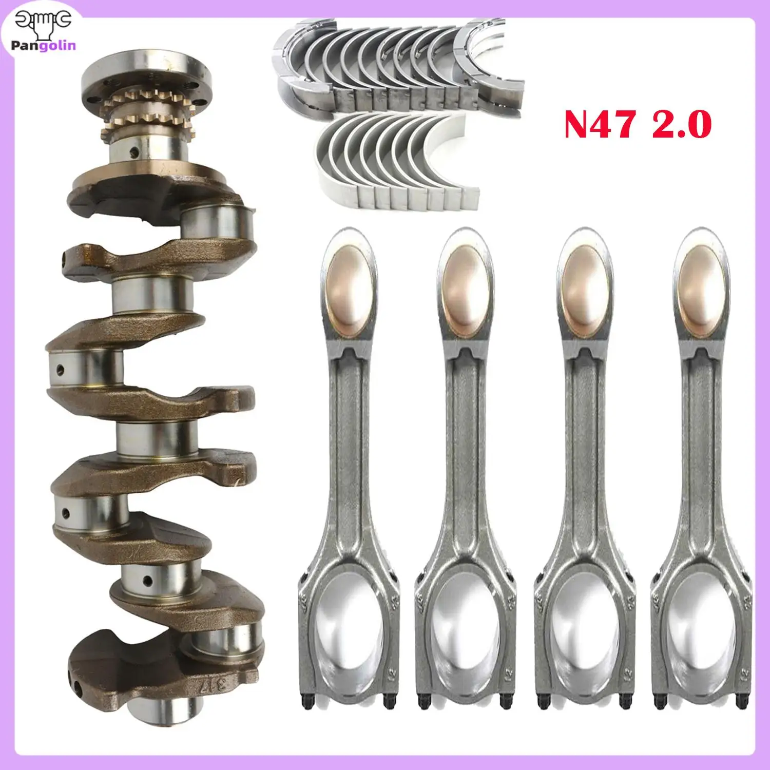 1 комплект коленчатого вала двигателя, шатуна и подшипника для BMW X1 X3 X5 1 3 5 серии N47 D20 2,0 11248473777 11217803479 77951600 
1 комплект коленчатого вала двигателя, шатуна и подшипника для BMW X1 X3 X5 1 3 5 серии N47 D20 2,0 11248473777 11217803479 77951600