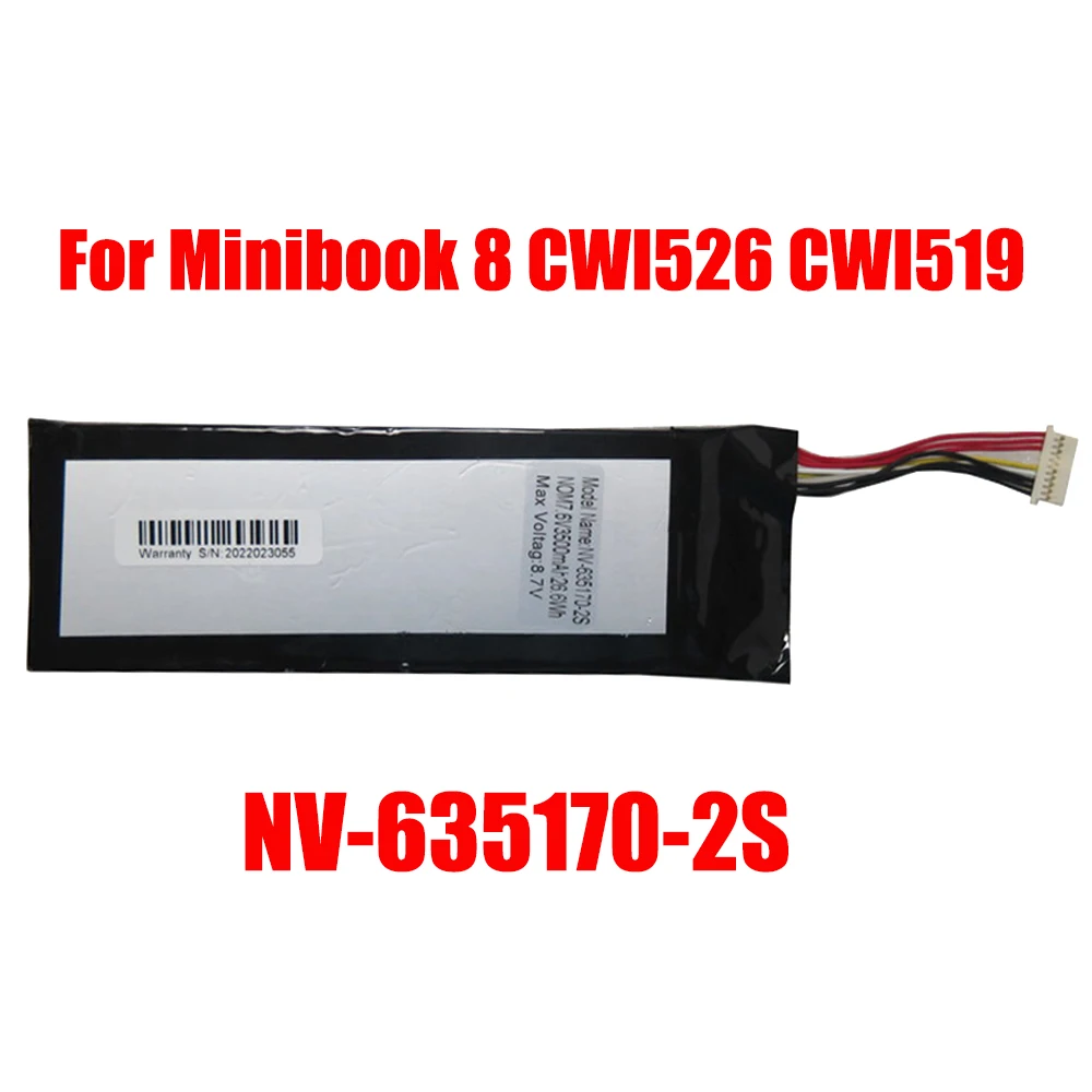 Сменный аккумулятор для планшетного ПК Chuwi для Minibook 8 CWI526 CWI519 5080270P, совместим с фотографиями 7,6 В, 5000 мАч, 38 Вт/ч, 10 контактов
Сменный аккумулятор для планшетного ПК Chuwi для Minibook 8 CWI526 CWI519 5080270P, совместим с фотографиями 7,6 В, 5000 мАч, 38 Вт/ч, 10 контактов