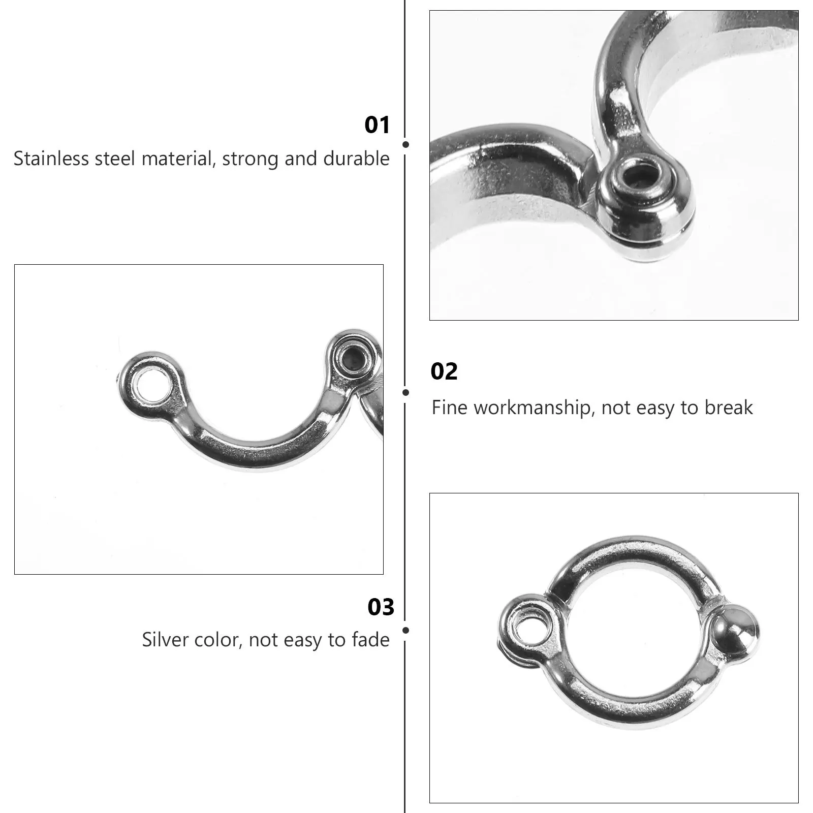 6Pcs Stainless Steel Parrot Foot Rings -Shaped Design Long-Lasting Rust Resistant Bird Anklets Foot Chains for Parrots
6Pcs Stainless Steel Parrot Foot Rings -Shaped Design Long-Lasting Rust Resistant Bird Anklets Foot Chains for Parrots