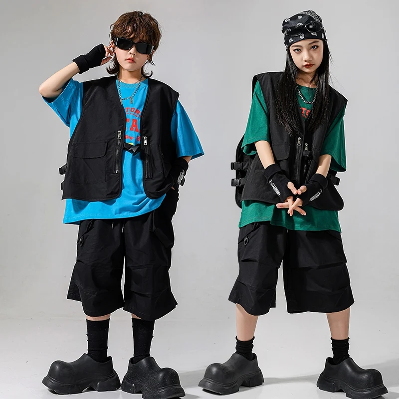 Black Cool Jazz Dance Outfit Children Fashion Streetwear Summer T-Shirt Hip Hop Shorts Boy Street Dance Performance Costume 3434
Black Cool Jazz Dance Outfit Children Fashion Streetwear Summer T-Shirt Hip Hop Shorts Boy Street Dance Performance Costume 3434