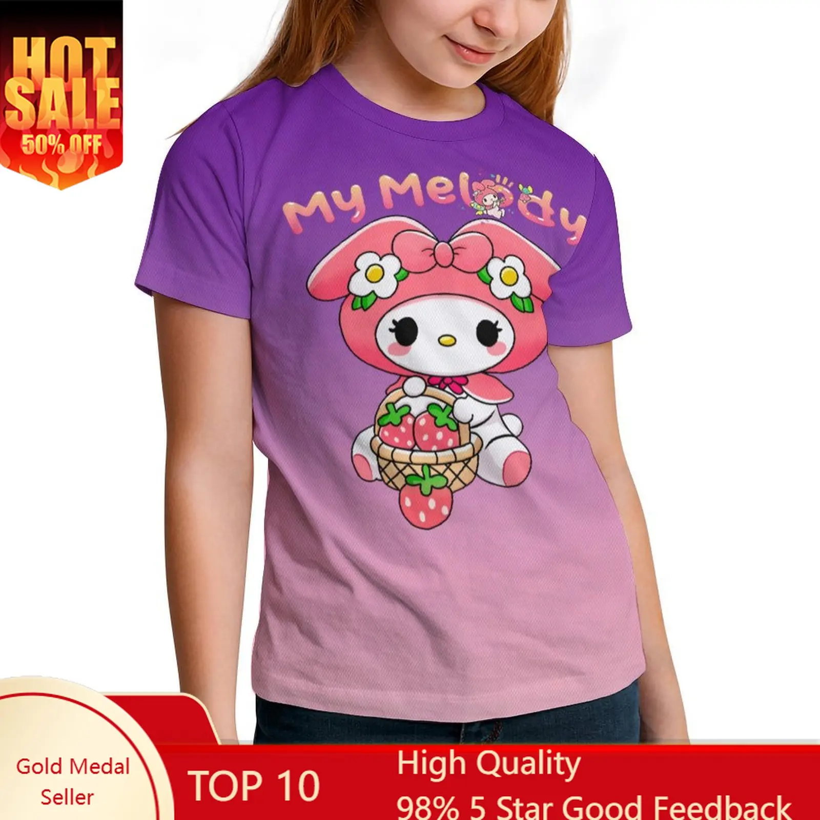 My Melody T Shirt Boy Girl Short Sleeve Soft Cotton Tee Children Kids TShirt Cartoon Cat T-shirt Soft Top
My Melody T Shirt Boy Girl Short Sleeve Soft Cotton Tee Children Kids TShirt Cartoon Cat T-shirt Soft Top
