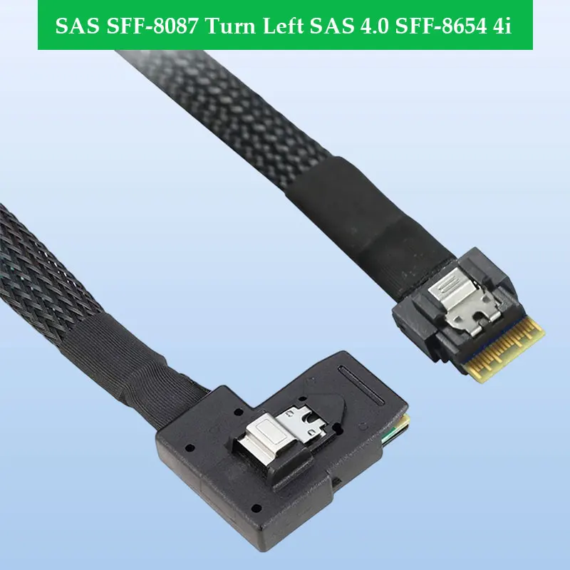 ADT-Link SAS SFF-8087 Turn Left SlimSAS 4.0 SFF-8654 4i Server Cable - Premium Performance for High-Demand Data Transfer
ADT-Link SAS SFF-8087 Turn Left SlimSAS 4.0 SFF-8654 4i Server Cable - Premium Performance for High-Demand Data Transfer