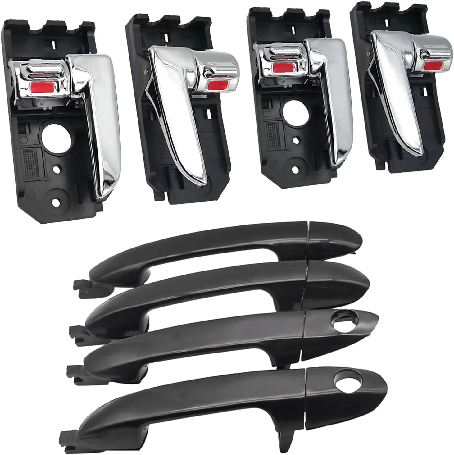 8 Pack Door Handles Compatible with Kia Spectra 2004-2009, Exterior & Interior Replacement Set
8 Pack Door Handles Compatible with Kia Spectra 2004-2009, Exterior & Interior Replacement Set
