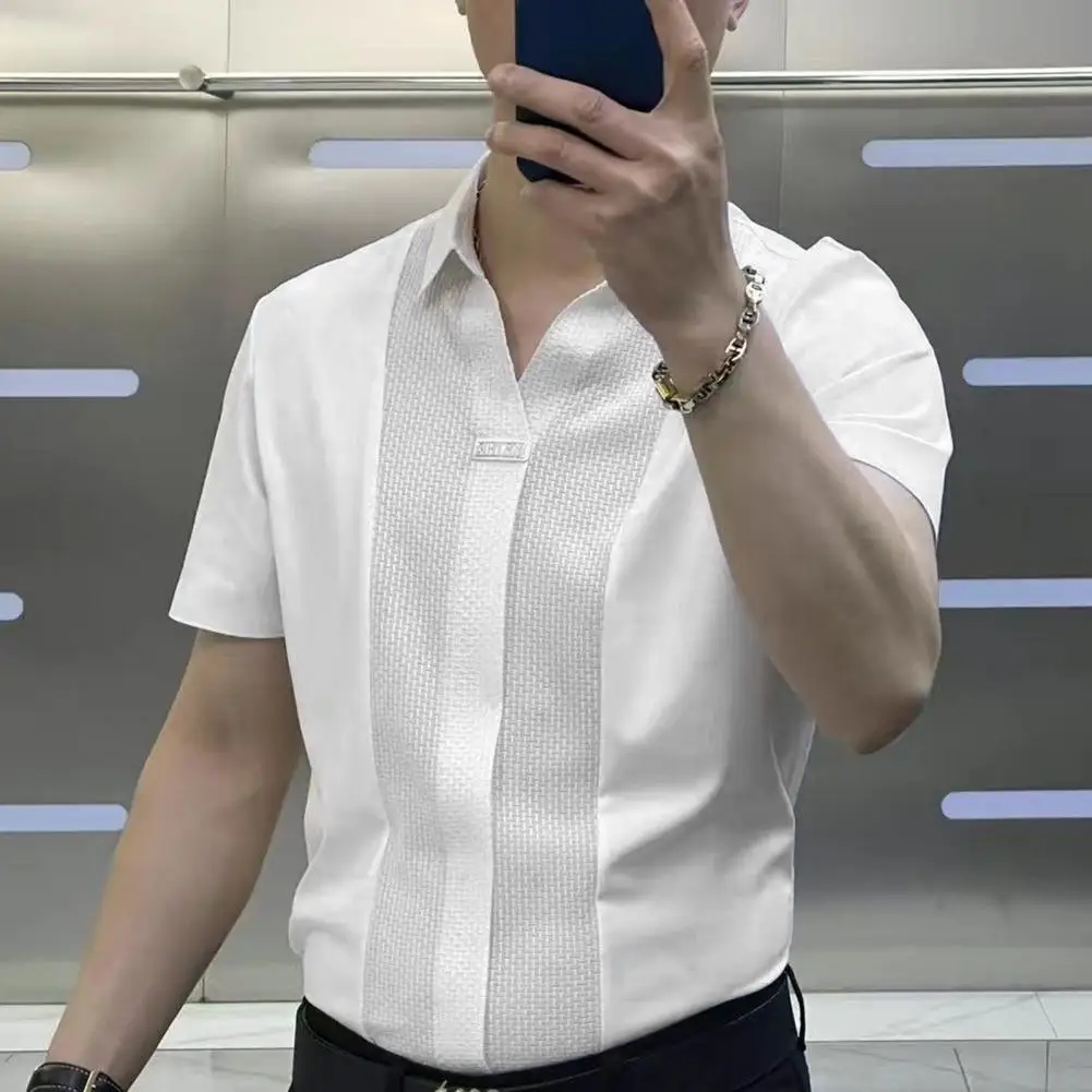 Рубашка мужская с отложным воротником, сорочка кроя Slim Fit, сорочка из мягкой дышащей ткани, короткий рукав, деловой стиль, однотонная, лето
Рубашка мужская с отложным воротником, сорочка кроя Slim Fit, сорочка из мягкой дышащей ткани, короткий рукав, деловой стиль, однотонная, лето