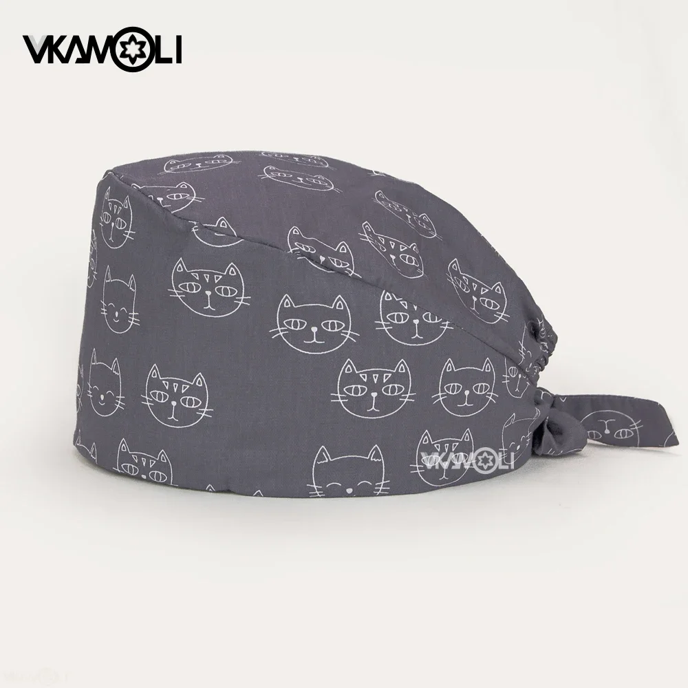 Little cat printed Unisex cotton Cartoon hats breathable adjustable Scrub Cap beauty salon nursing cap Pet shop lab work cap
Little cat printed Unisex cotton Cartoon hats breathable adjustable Scrub Cap beauty salon nursing cap Pet shop lab work cap