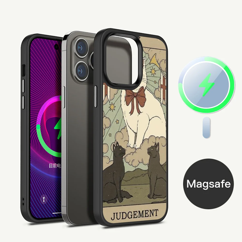 Tarot Mystery totem cat Phone Case Phone Case For iPhone 16 14 13 12 11 15 Pro Max For Magsafe Magnetic Wireless Charging Cover
Tarot Mystery totem cat Phone Case Phone Case For iPhone 16 14 13 12 11 15 Pro Max For Magsafe Magnetic Wireless Charging Cover