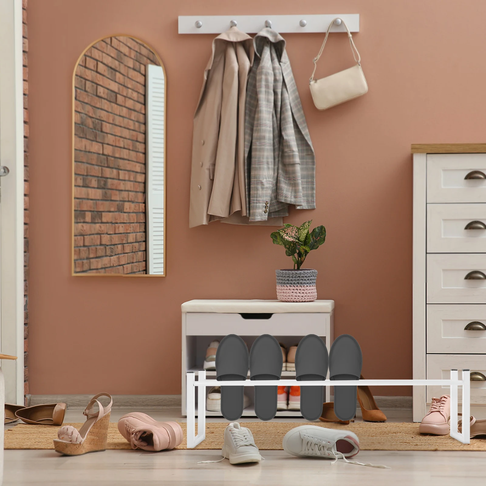 Metal Shoe Rack Big Capacity Easy Install Multi Function Household Shelves Shoes ganizer Slippers Holder Creative Storage
Metal Shoe Rack Big Capacity Easy Install Multi Function Household Shelves Shoes ganizer Slippers Holder Creative Storage