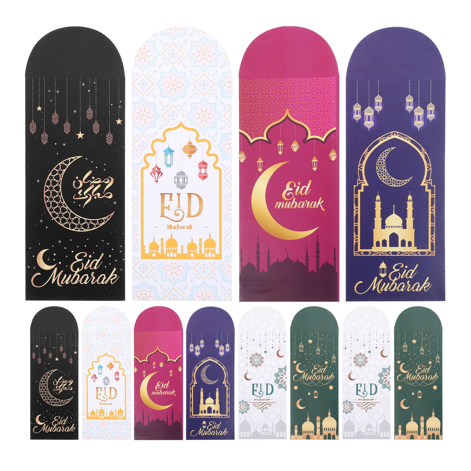 12pcs Red Envelope Bags Eid Money for Cash Mubarak Decorations Muslim Party Gift Cards Envelopes Receipt Envelopes
12pcs Red Envelope Bags Eid Money for Cash Mubarak Decorations Muslim Party Gift Cards Envelopes Receipt Envelopes