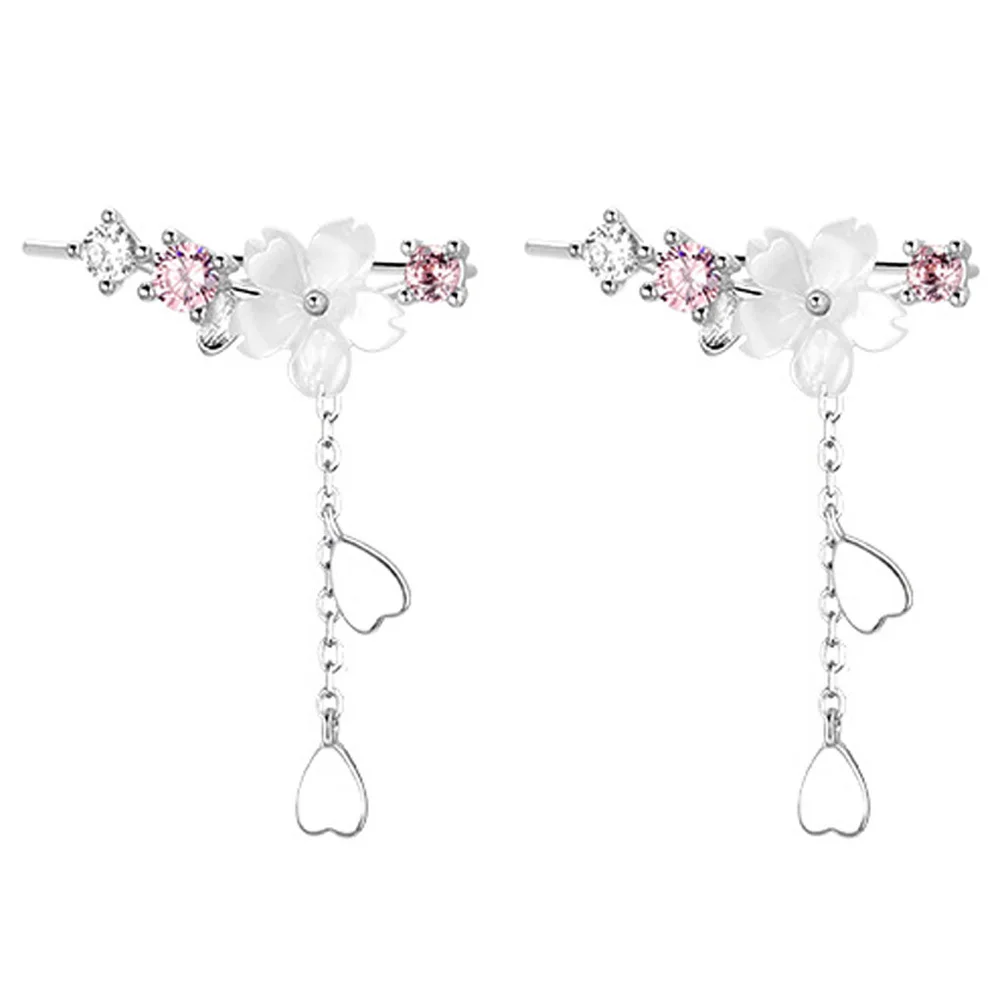 1 Pair Cherry Blossom Earrings For Women Flower Dangle Drop Lightweight Hypoallergenic Long Tassel Design Exquisite Floral
1 Pair Cherry Blossom Earrings For Women Flower Dangle Drop Lightweight Hypoallergenic Long Tassel Design Exquisite Floral
