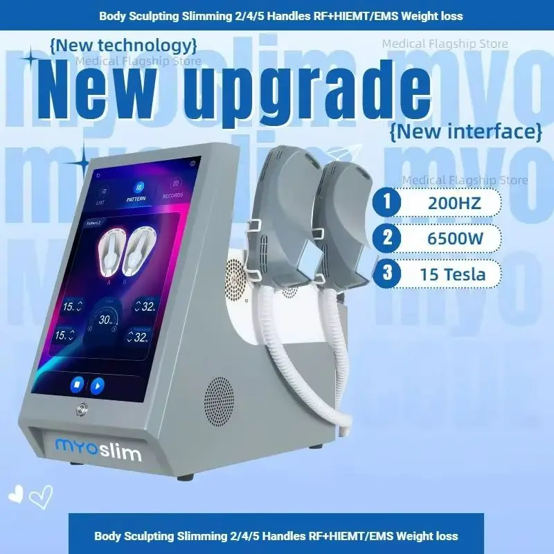 NEW 6500W EMS Neo RF Body Sculpt Machine PRO Ultra Mini Fat Burning EM Electromagnetic Muscle Stimulation Slim
NEW 6500W EMS Neo RF Body Sculpt Machine PRO Ultra Mini Fat Burning EM Electromagnetic Muscle Stimulation Slim
