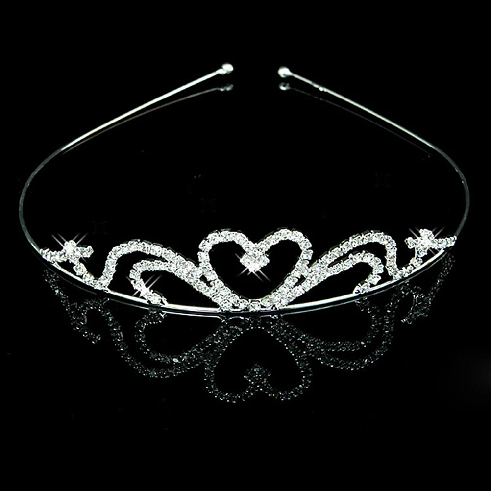 Silver Alloy Heart Hairband 36.5cm Wedding Bridal Party Accessories Bridesmaid Hair Clip for Adults Kids
Silver Alloy Heart Hairband 36.5cm Wedding Bridal Party Accessories Bridesmaid Hair Clip for Adults Kids